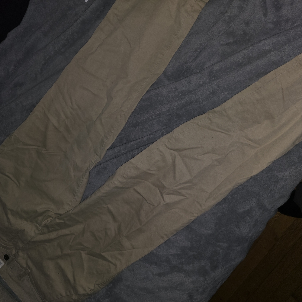 Beige Casual Pants